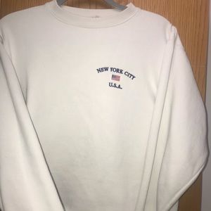 Raw Hem Brandy Melville New York City Sweatshirt